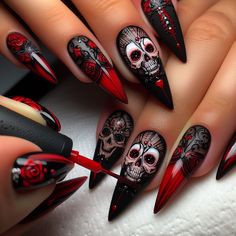 Halloween Nail, Halloween Nail Art, Nails Art, Halloween Nails, Nail Ideas, Nail Designs, Nail Art, Nails, Halloween