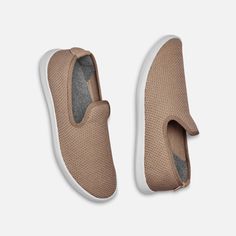 Women's Tree Loungers - Kauri Coffee (White Sole) Comfortable Beige Slip-ons With Ortholite Insole, Comfortable Beige Slip-ons With Cushioned Footbed, Comfortable Beige Slip-on Sneakers With Textured Sole, Comfortable Beige Textile Slip-on Sneakers, Comfortable Textile Slip-on Sneakers With Ortholite Insole, Beige Breathable Comfortable Walking Shoes, Comfortable Slip-on Sneakers For Outdoor, Comfortable White Slip-on Sneakers, Textile Slip-ons With Woven Sole