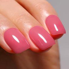 PRICES MAY VARY. 🍊Fashion Nude Style - FireDeep Jelly Sheer Hot Pink creates an understated yet premium and concise style for you, which can be used for daily life, work, dating. You can also use it as a base color to create your own French nail art. 🍊Long Lasting - Last at least 21 days if properly buffed your nail bed and applied base coat & top coat. Chip Resistant. Salon quality gel polish Jelly, You can design your own nail art manicure at home. 🍊UV Gel Polish - The natural gel nail poli Summer August Nails, Professional Pink Nails, 2024 Summer Nail Polish Color, Winter Nail Colors 2024 Gel Short, Hard Gel Overlay On Natural Nails, Warm Pink Nails, Short Pink Gel Nails, Pink Polish Nails, Gel Pink Nails