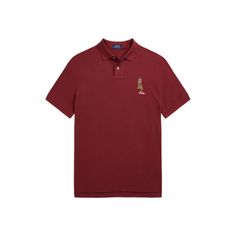 An American style standard since 1972 the Polo shirt has been imitated but never matched. Over the decades Ralph Lauren has reimagined his signature style in a wide array of colors and fits yet all retain the quality and attention to detail of the iconic original. This relaxed version is made with our highly breathable cotton mesh and embroidered with a dog playfully wearing Polo attire. Casual Embroidered Polo Collar Top, Casual Polo Collar Top With Embroidered Logo, Embroidered Cotton Polo Collar Tops, Classic Collared Top With Graphic Print, Classic Cotton Tops With Embroidered Logo, Classic Cotton Top With Embroidered Graphics, Ralph Lauren Fitted Polo Collar T-shirt, Ralph Lauren Fitted Polo T-shirt, Classic Polo Collar Top With Graphic Print