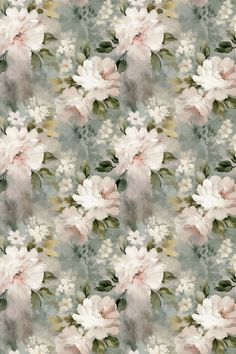 Seamless pattern, Seamless floral pattern, Soft muted color pattern, White flowers pattern, Lilac pink patterns, Blush green leaves pattern, Cream beige pattern, Soft blurry background, Vintage floral pattern, Pink flower pattern, Soft grey background, Vintage look pattern, Muted pastel color pattern, Fine art style, Floral garden pattern, Delicate flowers pattern, Surface pattern design, Floral pattern, Repeat pattern, Repeating pattern, Repeatable pattern. Timeless Patterns, Lose Yourself, Free Clipart, Art Clipart, Muted Colors, Pattern Floral, Watercolor Clipart, In Bloom, Floral Patterns