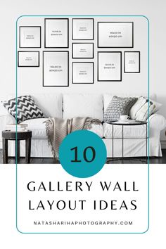 Discover creative gallery wall layout ideas with these 10 stunning layout templates with sizes. Whether you prefer gallery wall ideas that are clustered or symmetrical, find the perfect gallery wall template to elevate your decor. From layouts above couch spaces to gallery wall layouts for bedrooms or living rooms, this guide has inspiration for every style. Transform your walls with these versatile and stylish wall decor solutions! Gallery Wall With Frame Sizes, How To Design A Photo Gallery Wall, 9 Photo Gallery Wall Layout, Picture Frame Wall Collage Layout, Gallery Wall At Top Of Stairs, Photo Wall Layout Living Room, Different Size Frames On Wall, 6 Piece Gallery Wall Layout, Collage Wall Template