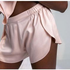 Brand New Without Tags Washable Silk Sleep Shorts From Lunya In A Gorgeous Plum Color. These Are A Tulip Hem And Super Flowy