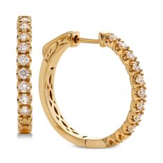 in stock Diamond Hoop Earrings, Pick Up, In Store, Buy Online, Hoop Earrings, Yellow Gold, Yellow, Free Shipping, Gold