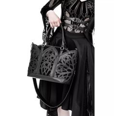 Goth Catacombs Black Handbag