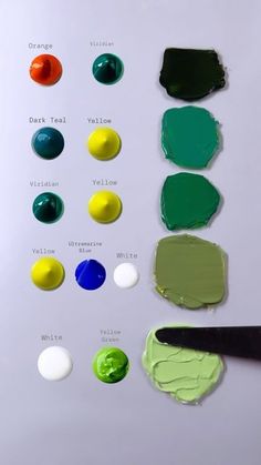 the paint swatches are all different colors