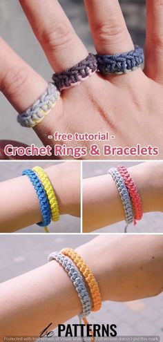 crochet rings and bracelets for beginners