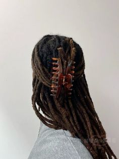 Locs Claw Clip, Claw Clip Locs, Men Locs, Women With Dreadlocks, Dreads Styles