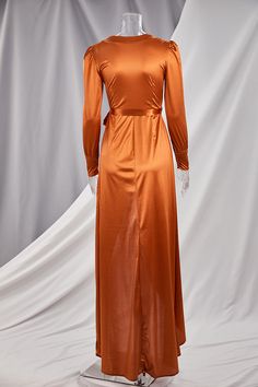 Envelop yourself in luxury with our In Love V-Neck Satin Maxi Wrap Dress. Its sleek, figure-flattering silhouette and soft, satin fabric will make you feel like a goddess. The deep V-neckline adds a touch of sensuality, making it the perfect choice for any special occasion. Elevate your wardrobe with this exclusive piece. Length Floor-Length Style Sexy & Club Fabric Type Satin , Blended fabrics Material Spandex , Polyester Neckline V-Neck Pattern Type Solid Silhouette Asymmetrical Sleeve Length Modal Satin V-neck Party Dress, Solid Satin Dresses For Fall, Modal Satin Fitted Maxi Dress, Solid Satin Finish Dress For Night Out, Satin Party Dress In Solid Color, Fall V-neck Satin Dress, Fitted Satin Maxi Dress With V-neck, Fitted V-neck Satin Maxi Dress, Fitted V-neck Solid Wrap Dress