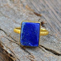 Lapis Lazuli gold ring, 14k yellow gold Lapis Lazuli ring, Lapis Lazuli jewelry,romantic gift, gold Help Concentration, Prasiolite Ring, Psychic Ability, Lapis Stone, Lapis Lazuli Jewelry, Teaching Skills, Artisan Rings, Lapis Lazuli Ring, Birthstone Gifts