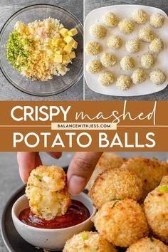 crispy mashed potato balls are the perfect appetizer for any party