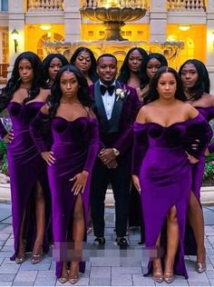 Velvet Purple Bridesmaid Dresses Long Sleeves Mermaid Formal Wedding Guest Dress MyChicDress Lavender Prom Dress Long, Purple Bridesmaid Dresses Long, Formal Bridesmaid Dresses, Purple Bridesmaid Dress, Long Sleeve Bridesmaid Dress, Velvet Purple, Purple Bridesmaid, Formal Wedding Guest Dress, Formal Wedding Guests