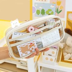 Material:PVCColor:as picture showSize:22x11x5cm/8.66x4.33x1.96inPackage list:1pc Pen Case(Not include any other accessories)Note:1.The actual color may be a little different from the picture.2.Due to manual measurement, the size may have 0-2cm difference. [23y 8m 22d] Rectangular Cosmetic Bag For Students, Back To School, Student Cosmetic Bag For Back To School, Trendy Rectangular Stationery For Students, Portable White Rectangular Organizers, Rectangular White Cases For School, Portable Rectangular Stationery For Students, Rectangular Portable Stationery For Students, Trendy White School Stationery, Trendy Portable Cosmetic Storage For School