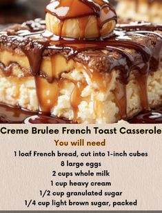 a recipe for creme brulee french toast casserole