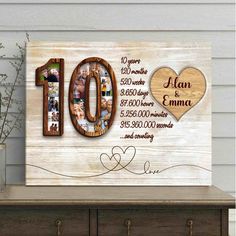 10 Year Anniversary Ideas Personalized Gift For Him 10 Year Anniversary Ideas, Year Anniversary Ideas, Wedding Anniversary Gift For Husband, Unique Wedding Anniversary Gifts