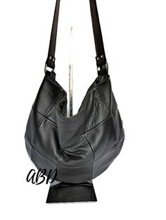 "Black leather hobo Leather handbag Black leather purse Leather shouler bag Black leather bag Black crossbody bag Leather hobo bag purse Slouchy leather bag Black slouchy bag Soft leather bag Women leather bag Leather hobo black This is a medium size bag.Its simple and functional character allows you to fit everything you need inside throughout your entire day. It is voluminous yet neat, making it a great addition to a loose fitting and elegant clothing. This soft leather bag is made for women w Soft Leather Purse, Large Leather Bag, Slouchy Bag, Black Crossbody Bag, Soft Leather Bag, Black Leather Bag, Black Crossbody Purse, Purse Crossbody, Black Leather Purse