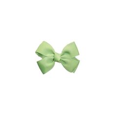 a green bow on a white background