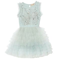 Ttdm Tutu Du Monde Ruffle Toddler Girls 4 - 5 Nwot Color Is Mistic Mint Shine Bright And Bring Delight In The Star Cluster Tutu Dress. Intricately Intertwined Lines Of Sequined Shining Stars Are The Focal Point Of This Dazzling Piece, With The Voluminously Ruffled Layers Of The Full Shirt In Mystic Mint Mix Adding To This Luxe Look. Perfect For Twinkling The Night Away. Sister Set? Message Me If You Want Both To Bundle Beautiful For A Pageant, Wedding Jr Junior Bridesmaid, Wedding, Flower Girl, Tulle Cape, Mint Green Dress, Star Cluster, Classic Pants, Shining Star, Junior Bridesmaid, Tutu Skirt, Tutu Dress, Tulle Dress