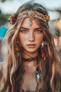 13 Trendy Festival Hairstyles for Coachella and More in 2024 - Fashion Tips Tricks Eyeliner Application, Rainbow Eyeshadow, Twist Box Braids, Colorful Hairstyles, Fantasy Universe, Portrait References, Wedding Makeup For Brown Eyes, Festival Face