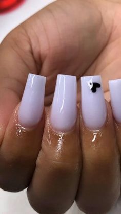 Square Acrylic Nails Long, White Nails With Black, Short Nails Inspo, Nails Coffin Short, Acrylic Nails Long, Nails Long Square, Long Acrylic Nail Designs