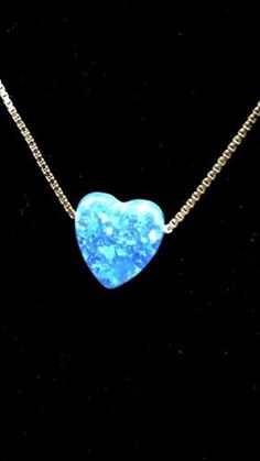 Blue Opal Heart Necklace. Sterling Silver 925 Chain, Beautiful Charm Details  SPECIAL NECKLACES  Blue Opal Heart Necklace. Sterling Silver 925 Chain, Beautiful Charm Arrives happily in a pretty gift wrap to give or keep!. Tiny and adorable everyday Heart opal pendant necklace gliding freely on a chain. The Heart Opal is finished to the highest quality! to shines beautifully in the light type: jewellery  style: Opal Heart Necklace Material. opal stone & real sterling silver 925 Customer satisfact Dainty Blue Necklace For Valentine's Day, Heart-shaped Opal Pendant Jewelry Gift, Opal Heart Pendant Necklace For Gift, Blue Open Heart Jewelry Gift, Blue Open Heart Jewelry For Gift, Opal Jewelry With Heart Charm As Gift, Blue Sterling Silver Heart Necklace Gift, Opal Jewelry As Valentine's Day Gift, Blue Sterling Silver Heart Necklace As Gift