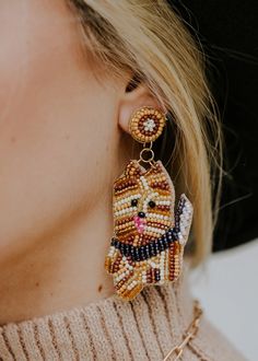 "You Are Fur-Bulous" Dog Beaded Statement Earrings - Yorkie – Adorabelles Beading Jewelery, Yorkie, Dogs