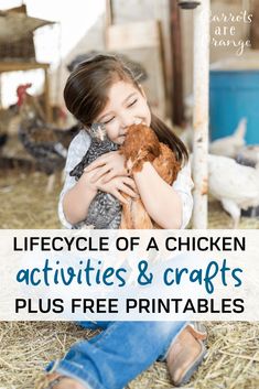 LIFE CYCLE OF A CHICKEN Life Cycle Of A Chicken, Toddler Language Development, Farm Animals Activities, Life Science Activities, Farm Animal Crafts, Raising Chicks