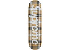 Buy and sell authentic Supreme and other limited edition collectibles on StockX, including the Supreme Burberry Skateboard Deck Beige from SS22. Supreme Burberry, Supreme Skateboard, Brown Artwork, Shed Makeover, Skateboard Deck Art, Deck Art, Harrods London, Supreme Box Logo, Burberry Plaid