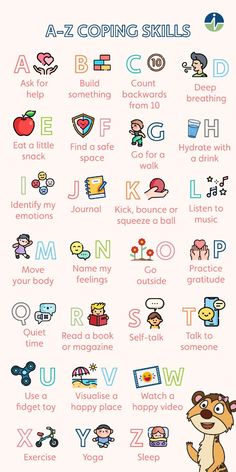 These days, life can be challenging for our children, both inside and outside of school. The A-Z Coping Skills offers a variety of coping strategies to help children navigate stressful or potentially upsetting times. It can help children learn to calm themselves down and manage stress both now and in the future.🌈🧘‍♂️   Let’s give their mental health a helping hand and build emotional resilience together!  🌟 Join our online Mental Health in Children webinar where our experts will shed light on Kindergarten Coping Skills Activities, Strategies For Mental Health, Teaching Methods For Kids, Self Regulation Activities For Kids Free Printable, Mental Health Day Activities Eyfs, Calming Strategies For Kids Printable, Kids Mental Health Activity, Mental Health Crafts For Kids