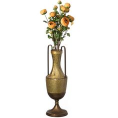 there is a vase with flowers in it