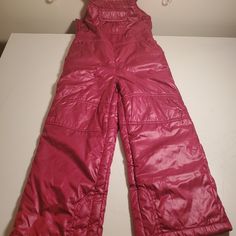 Nwt Baby Gap Snowsuit Bib Raspberry Color. Soft Lined Inside Pink Fitted Onesie For Winter, Winter Fitted Onesie For Playwear, Fitted Winter Onesie For Playwear, Yellow Flower Print, Girls Sports Bras, Gap Sweatshirt, Shiny Jacket, Toddler Winter, Camo Girl