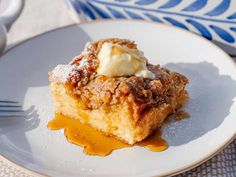 a piece of cake sitting on top of a white plate