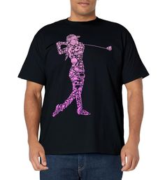 PRICES MAY VARY. This golfer design is a perfect gift for athletes who love golf. Do you play in a golf club or just as a hobby? Then this funny golf apparel is a must for you and your girls. A great gift idea for women and girls for a birthday or Christmas. This golf motif is also a great surprise for golfer and coaches. Lightweight, Classic fit, Double-needle sleeve and bottom hem Black Graphic Print Top For Golf, Sporty Tops With Sublimation Print For Golf, Black Cotton T-shirt For Golf, Golf T-shirt With Letter Print And Crew Neck, Sporty Golf T-shirt With Graphic Print, Sporty Graphic Print Golf T-shirt, Crew Neck T-shirt With Graphic Print For Golf, Golf T-shirt With Graphic Print And Short Sleeves, Golf Graphic Print Crew Neck T-shirt