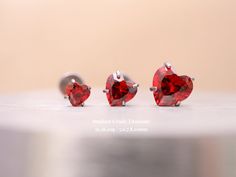 ❤Free standard shipping on US orders over $35 USD. ❤Sold by piece (not a pair), refers to 1 individual stud. ❤Material is ASTM F-136 titanium (G23), plating is PVD over implant grade titanium. Nickel free & high quality & perfect for everyday wear. ❤Heart cz size: 3mm, 4mm, 5mm ❤Bar length:  5mm (short), 6mm (standard), 7mm (standard), 8mm (standard), 10mm (Long) ❤Bar Thickness: 20 gauge = 0.8mm 18 gauge = 1.0mm 16 gauge = 1.2mm If you require additional bar post lengths for shorter or longer posts, you can find them at this Etsy listing: ❤Gift Ready All the jewelry comes in beautiful packaging. To minimize packing and save trees, each order includes one gift box only. If you prefer to have each piece of jewelry boxed separately, please mention it in the note when placing your order. ❤S H Silver Heart Piercings For Valentine's Day, Heart-shaped Piercings For Valentine's Day Gift, Heart-shaped Internally Threaded Cartilage Earrings As Gift, Bar Post, Earring Cartilage, Save Trees, Flat Back Earrings, Nose Stud, Push Pin