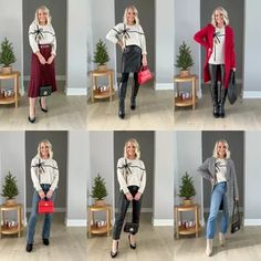 6 ways to wear a holiday sweater! 🎁 From casual chic to elevated holiday party outfits- check out the post to see how I style a festive sweater for the Christmas party season. Holiday Party Outfit, Party Outfits, Holiday Sweater, How To Style, A Holiday, Holiday Outfits, The Christmas, Holiday Party, Holiday Parties