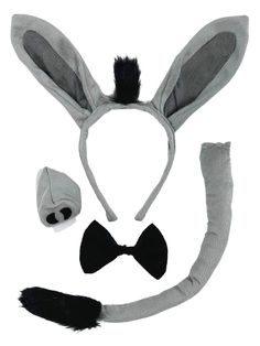 Donkey Girls Headband Ears, Kid or Adult Size Costume Accessories - Sydney So Sweet Diy Donkey Ears, Donkey Ears Headband, Donkey Headband, Donkey Ears, Donkey Costume, Carnival Headdress, Animal Tails, Cowboy Costume, Halloween Supplies