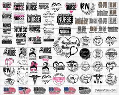 a large poster with various nurse and nurse's words on it, including nurses