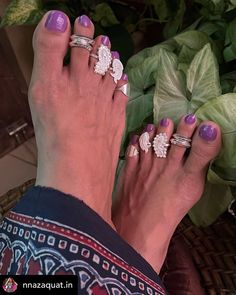 Toe Rings Silver Indian Bride, Indian Toe Rings, Feet Jewellery, Maharashtrian Jewellery, Baby Cast