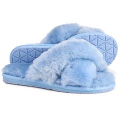 New Rj’s Fuzzies Emma Crisscross Sheepskin Slippers Sandals Baby Blue Size 8 Nwt New With Tags Color: Baby Blue Size: Us 8 Medium Approximate Measurements Are Taken From The Insole And Widest Part Of The Soles Length: 10.75” Width: 4” Heel: .5” Plush Sheepskin Upper And Lining Cushioned Footbed Synthetic Outsole Black Ugg Slippers, Ugg Tasman Slippers, Christmas Slippers, Retro Basketball Shoes, Criss Cross Sandals, Shearling Slippers, Ballerina Shoes Flats, Sheepskin Slippers, Slide Slippers