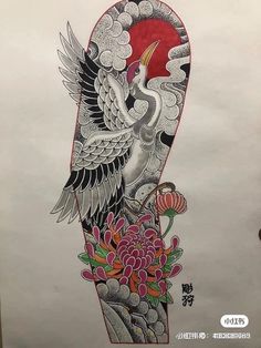 Japanese Swan Tattoo, Japanese Hand Tattoos, Samurai Tattoo Sleeve, Dragon Head Tattoo, Japanese Flower Tattoo, Swans Art