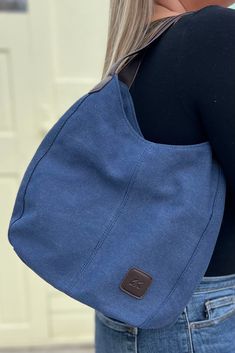 Fashion canvas shoulder bag with 3 compartments and middle zipper closer. 100% Canvas. Dimensions: 12”x10” Blue Canvas Bag With Zipper For Daily Use, Canvas Satchel Shoulder Bag With Zipper Pocket, Casual Hobo Bag With Canvas Lining For Travel, Casual Hobo Shoulder Bag With Canvas Lining, Casual Canvas Shoulder Bag With Zipper Closure, Casual Blue Canvas Hobo Bag, Blue Canvas Tote Bag With Zipper Closure, Blue Canvas Tote Bag With Zipper, Blue Canvas Bag With Zipper Closure