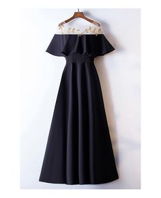 Shop simple long black formal dress with beading ruffles online. All instock with free shipping. Pro since 2009. Long Black Formal Dress, Long Black Dress Formal, Mesh Prom Dress, Thor Odinson, Black Formal Dress, Y2k Aesthetic Fashion, Formal Ball Gown, Royal Prince, Black Dress Formal