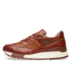 New Balance Horween Leather x 998 'Brown White' Brown/White M998DW New Balance 998, Horween Leather, New Balance Sneaker, Stylish Sneakers, Boots Men, Perfect Pair, New Balance, Your Perfect, Shoe Boots