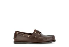 Dockers Vargas Men s Boat Shoe Embrace coastal vibes with the Vargas men s boat Shoe from Dockers. With a handsewn leather upper featuring a rounded moc toe and a classic eyelet design, this lace-up Shoe offers a laidback style perfect for daily wear. The EVA footbed and molded EVA heel cup offer comfort and cushioning, while the Rubber outsole provides excellent traction. Leather upper Lace-up closure Round moc toeEVA footbed with molded EVA heel cupDurable Rubber outsole Casual Summer Boat Shoes With Leather Sole, Casual Brown Boat Shoes For Summer, Casual Leather Boat Shoes For Summer, Casual Boat Shoes With Plain Toe, Casual Leather Moc Toe Boat Shoes, Casual Brown Moc Toe Boat Shoes, Laidback Style, Coastal Vibes, Rack Room Shoes