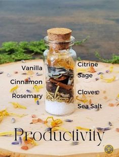 Productivity Spell Jar, Productivity Spell, Witch Herbs