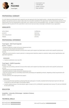 a professional resume with no work experience on the page, it is not easy to use