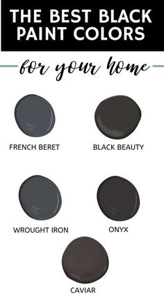 the best black paint colors for your home and how to use them in different rooms