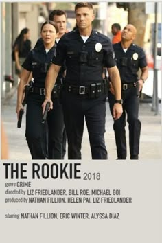 the poster for the movie, the rookie