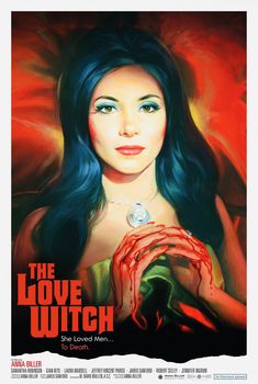 a movie poster for the love witch