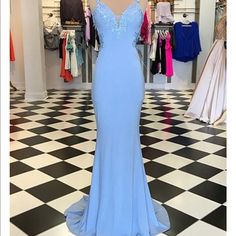 Brand New Prom Dress Never Work Size 0 In Black Sweep Train Prom Dress, Mermaid Prom Dresses Lace, Backless Evening Dress, Prom Dresses With Pockets, Corset Dress Prom, Lace Prom Dress, Dress Backless, Blue Mermaid, School Dance